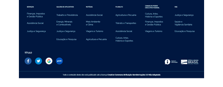 Footer component